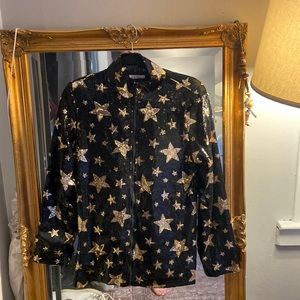 Gold Star Sequin Jacket